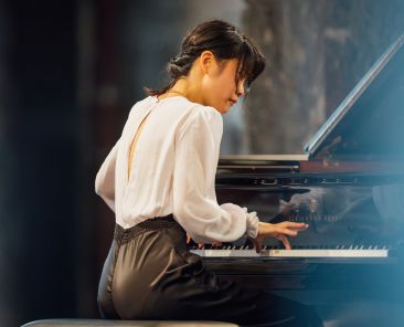 Konzert der Dresdner Musikfestspiele mit der Pianistin Tiffany Poon am 17.06.2023 im Palais Grosser Garten . Foto: Oliver Killig